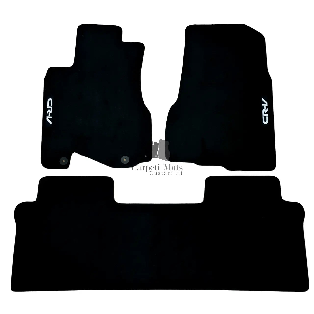 Car Floor Mats Velour For Honda CRV Waterproof Black Carpet Rugs Auto Liners New
