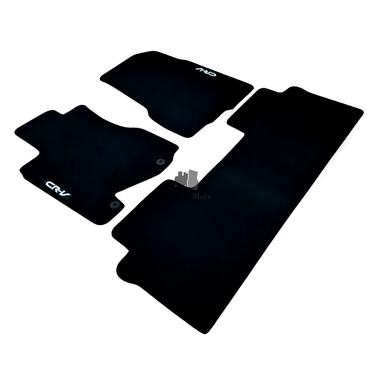 Car Floor Mats Velour For Honda CRV Waterproof Black Carpet Rugs Auto Liners New