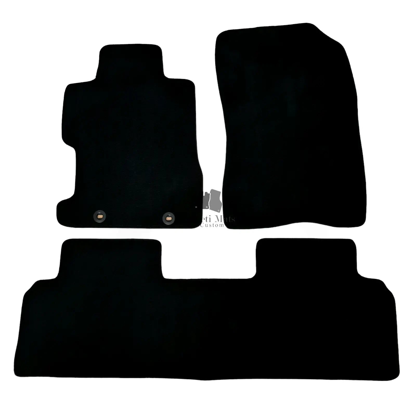Car Floor Mats Velour For Honda Civic Coupe Waterproof Black Carpet Auto Liners