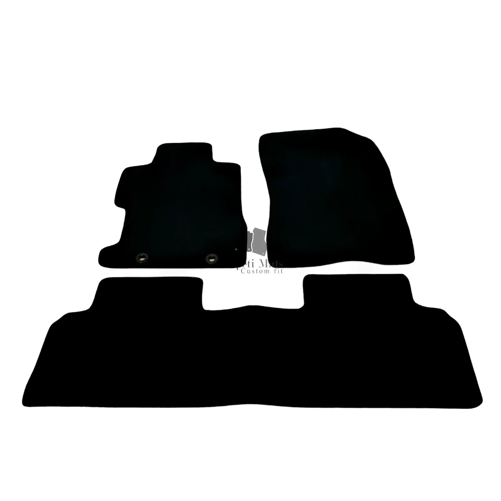 Car Floor Mats Velour For Honda Civic Coupe Waterproof Black Carpet Auto Liners