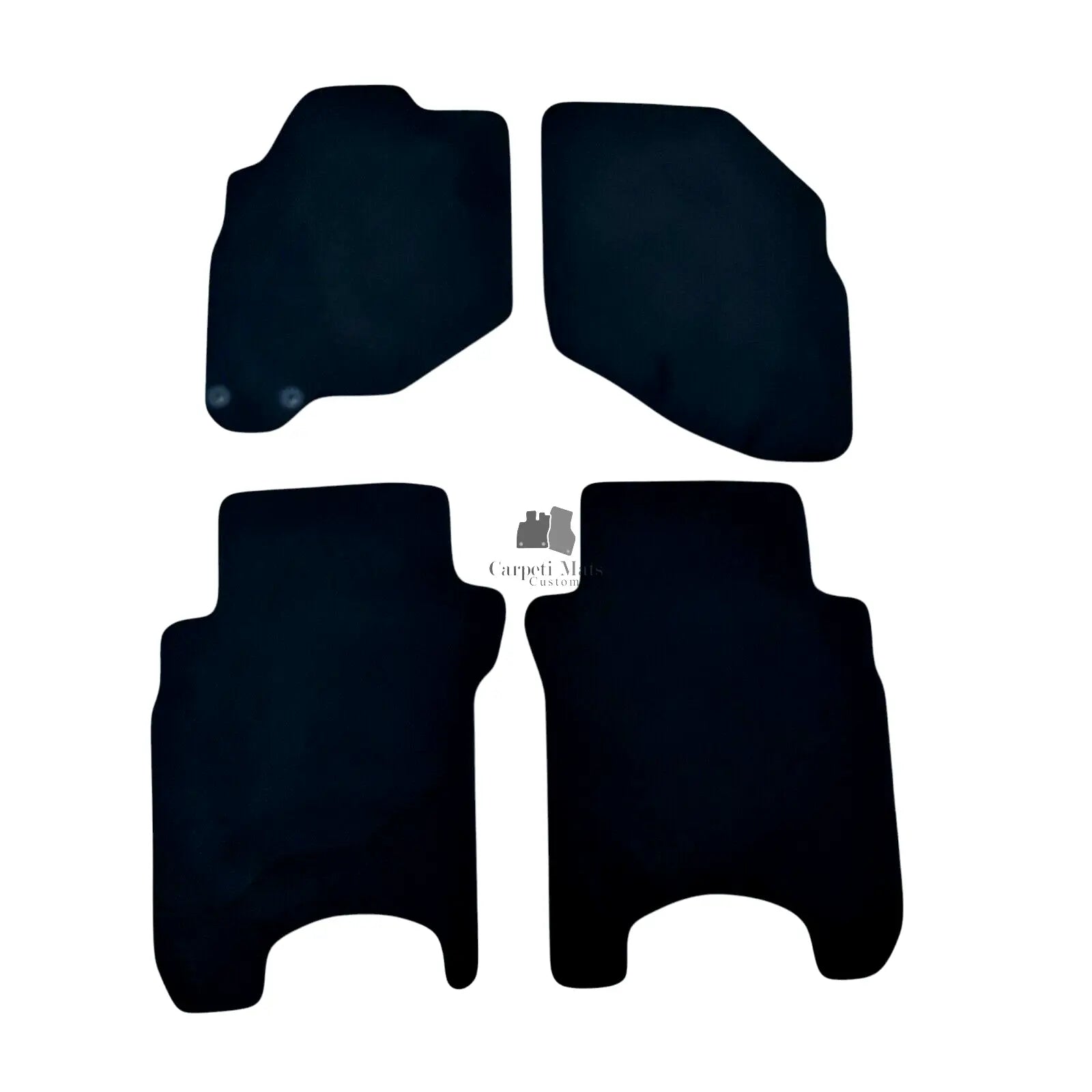 Car Floor Mats Velour For Honda Fit Waterproof Black Carpet Rugs Auto Liners New