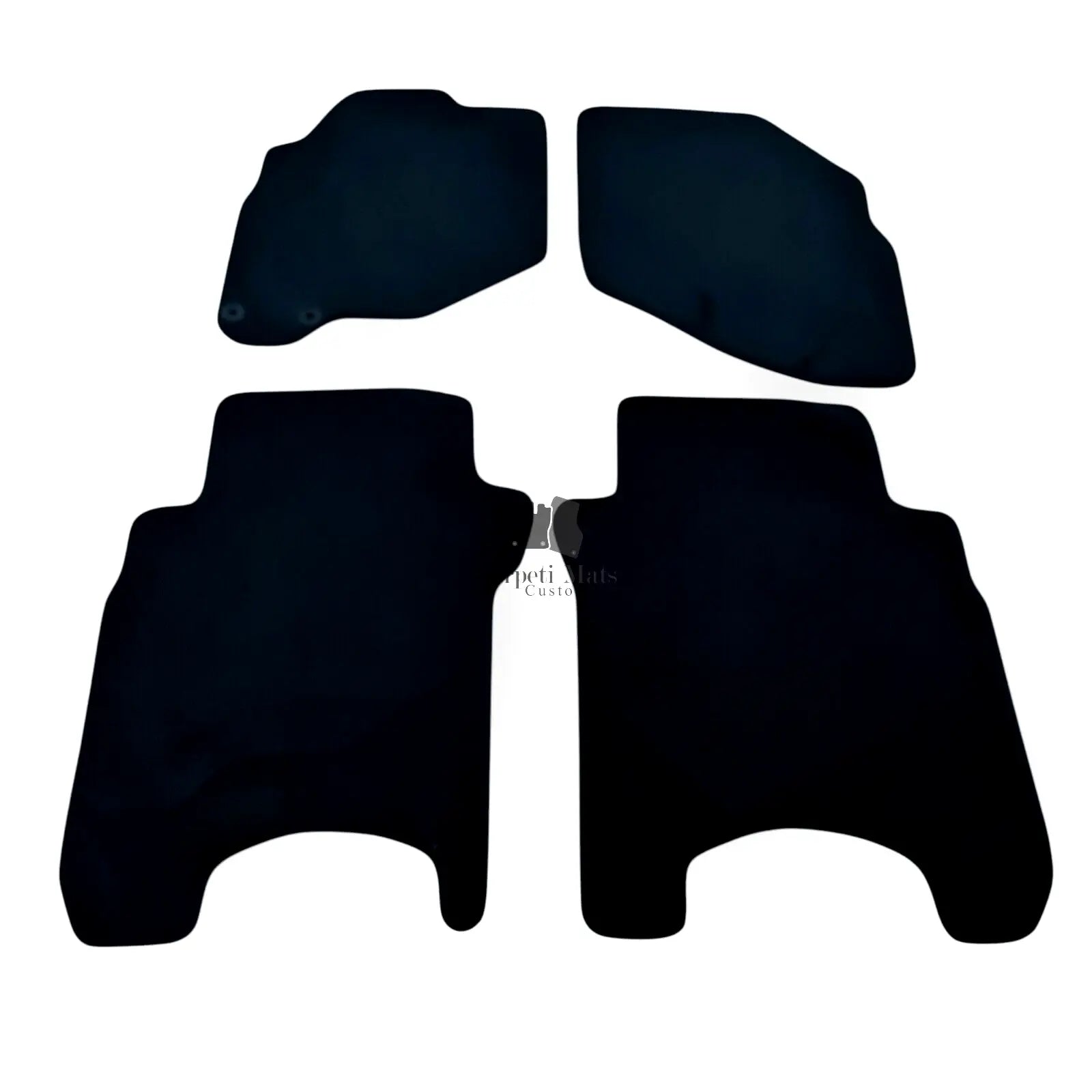 Car Floor Mats Velour For Honda Fit Waterproof Black Carpet Rugs Auto Liners New