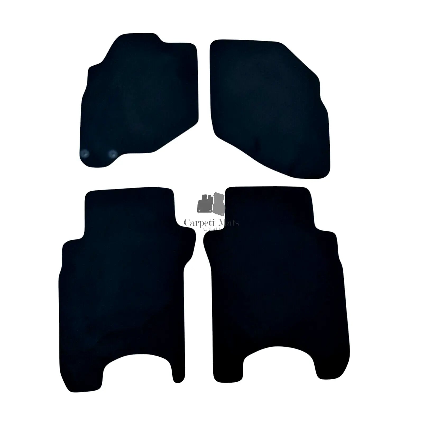 Car Floor Mats Velour For Honda Jazz Waterproof Black Carpet Rugs Auto Liners