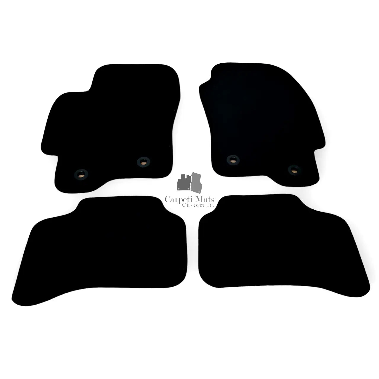 Car Floor Mats Velour For Jaguar X-Type Waterproof Black Carpet Rugs Auto Liners
