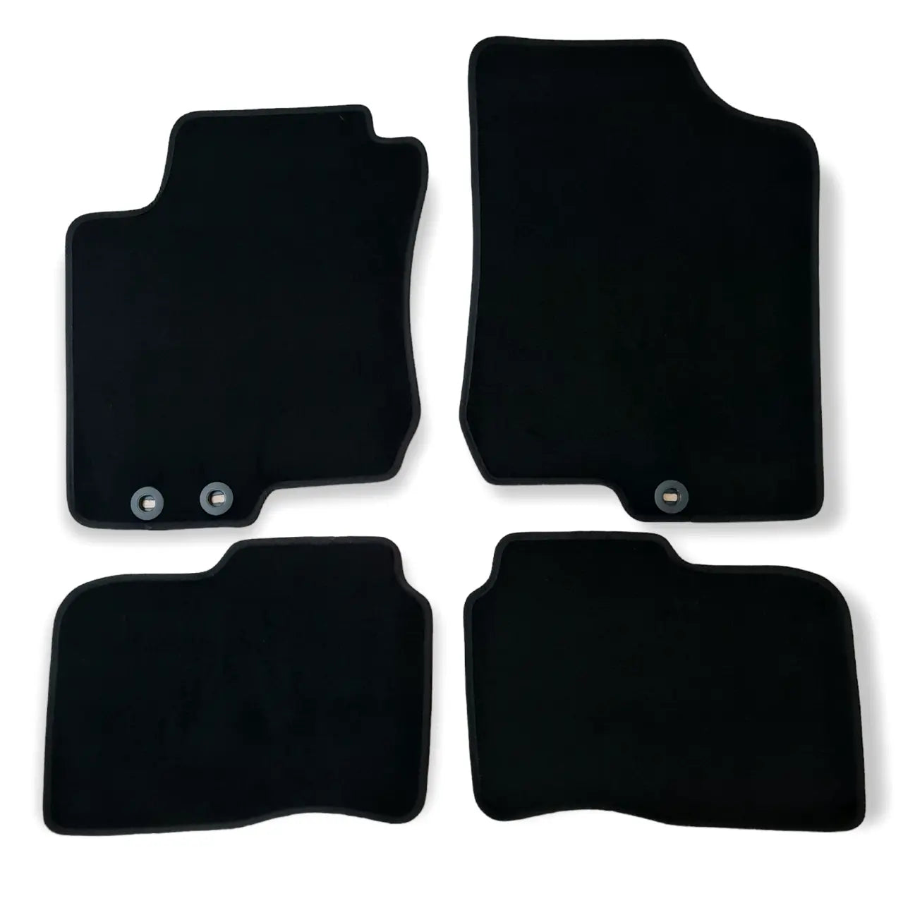 Car Floor Mats Velour For Kia Ceed Waterproof Black Carpet Rugs Auto Liners New