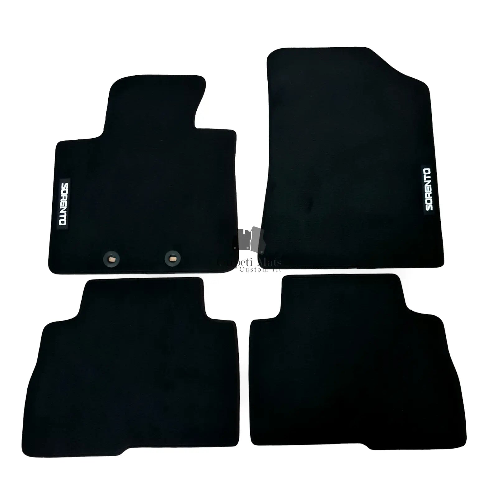 Car Floor Mats Velour For Kia Sorento Waterproof Black Carpet Rugs Auto Liners