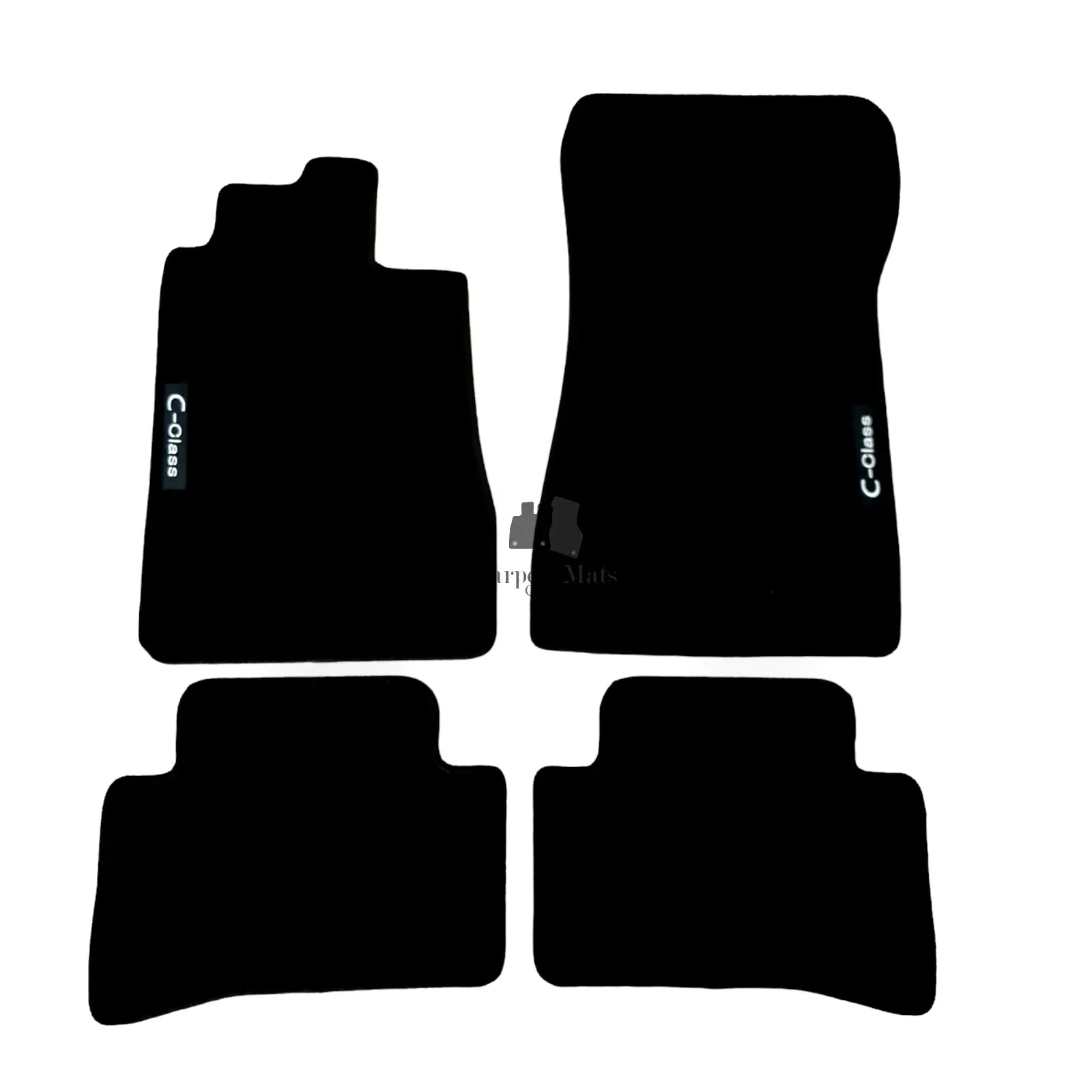 Car Floor Mats Velour For Mercedes C Class W202 Auto Liners Waterproof Black New