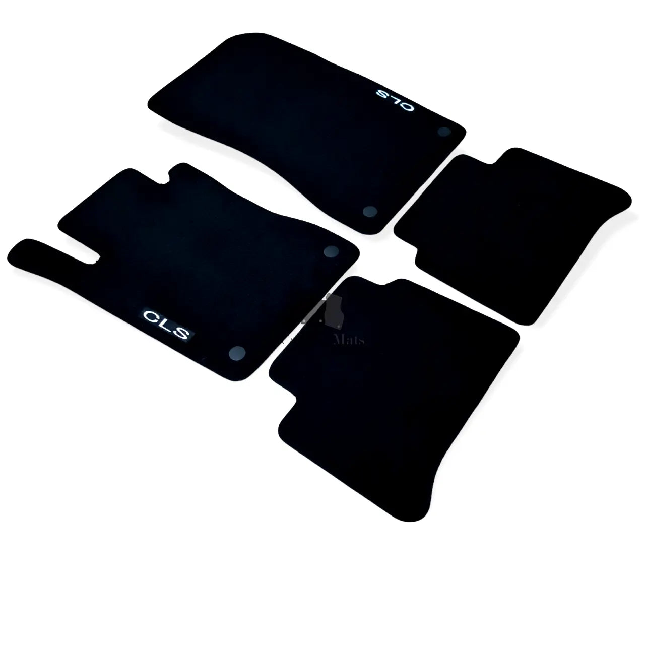 Car Floor Mats Velour For Mercedes CLS C219 Waterproof Black Carpet Car Rugs New