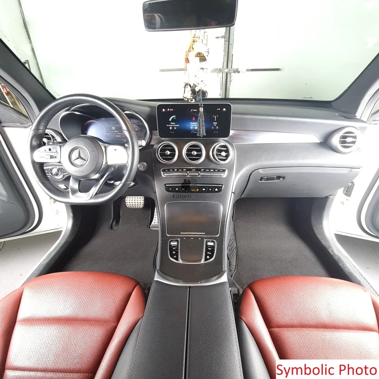 Car Floor Mats Velour For Mercedes CLS C257 Auto Liners Waterproof Black Carpet
