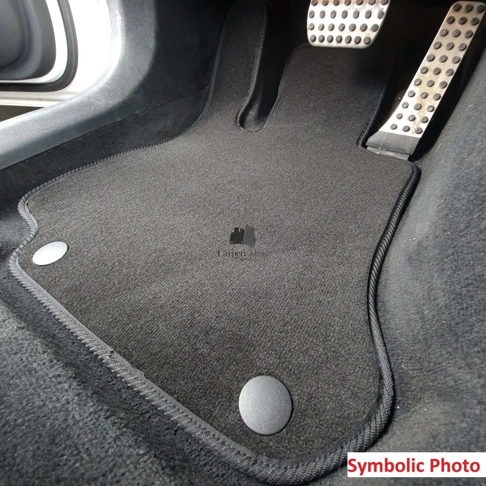 Car Floor Mats Velour For Mercedes CLS C257 Auto Liners Waterproof Black Carpet