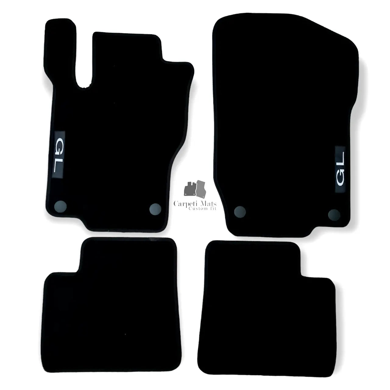 Car Floor Mats Velour For Mercedes GL X164 Auto Liners Waterproof Black Carpet