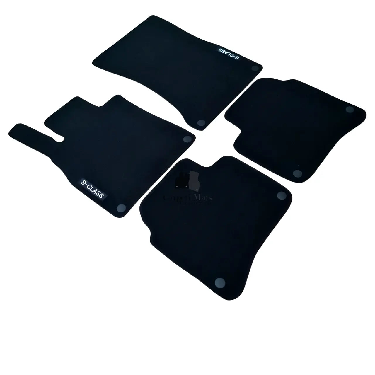 Car Floor Mats Velour For Mercedes S Class W222 Auto Liners Waterproof Black New