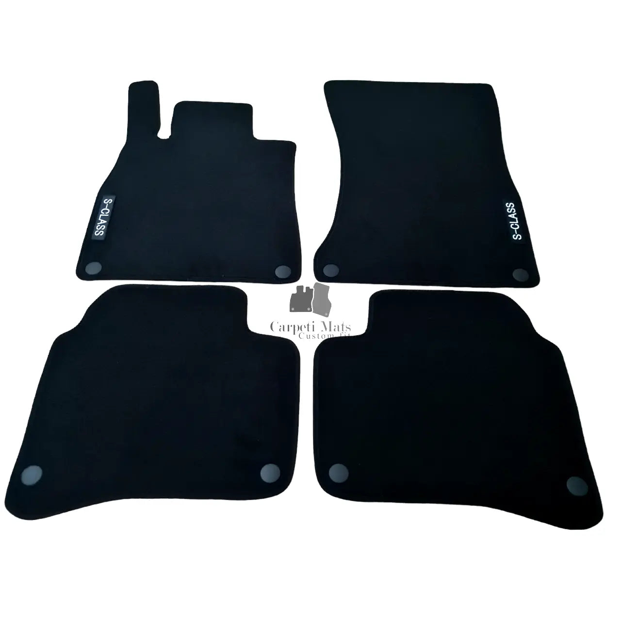 Car Floor Mats Velour For Mercedes S Class W222 Auto Liners Waterproof Black New