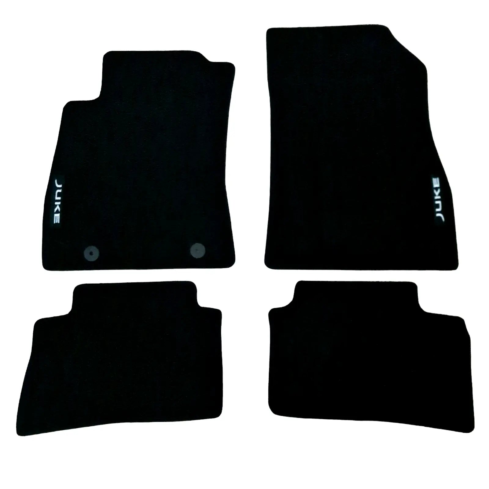 Car Floor Mats Velour For Nissan JUKE Waterproof Black Carpet Auto Liners New