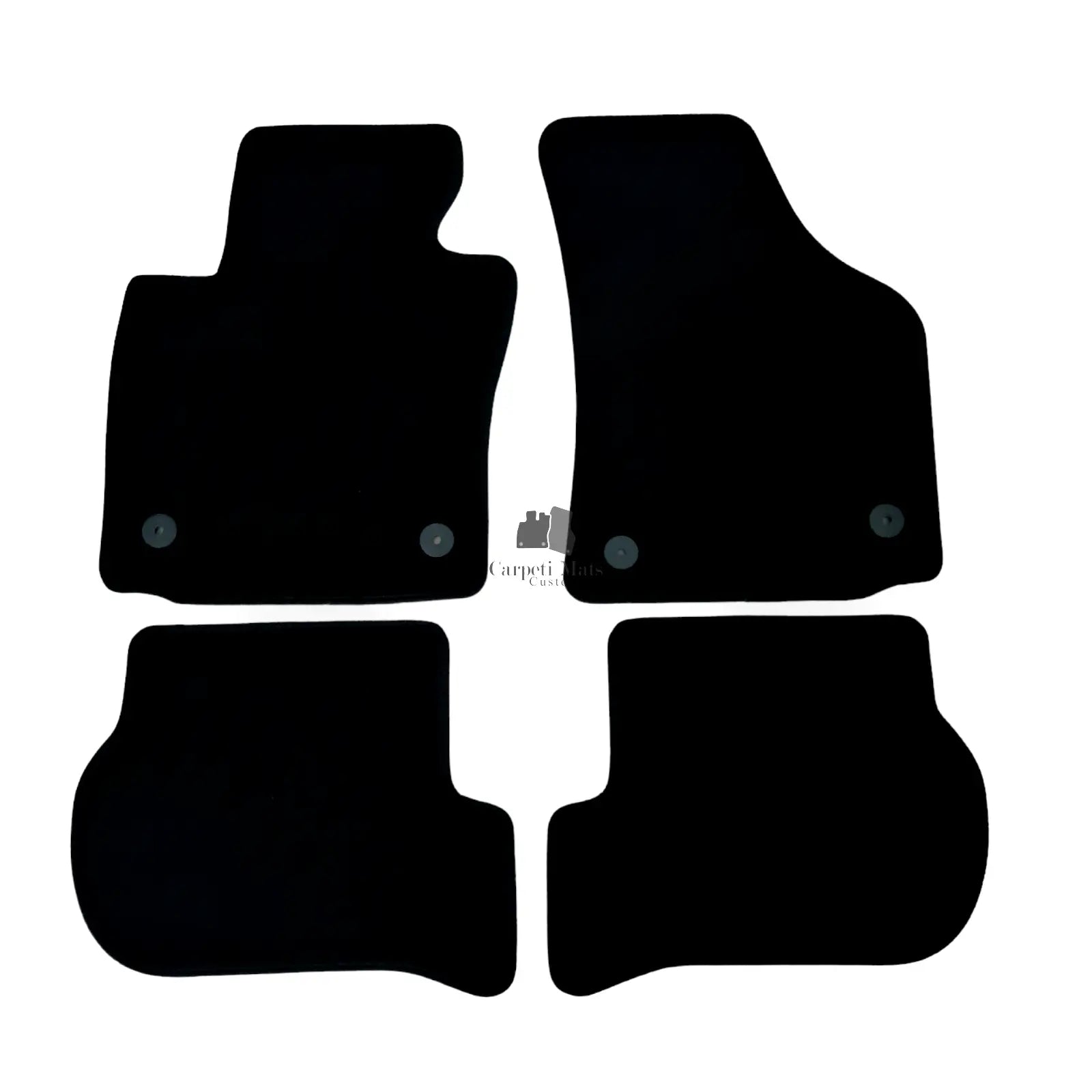 Car Floor Mats Velour For Seat Leon MK2 Waterproof Black Carpet Rugs Auto Liners