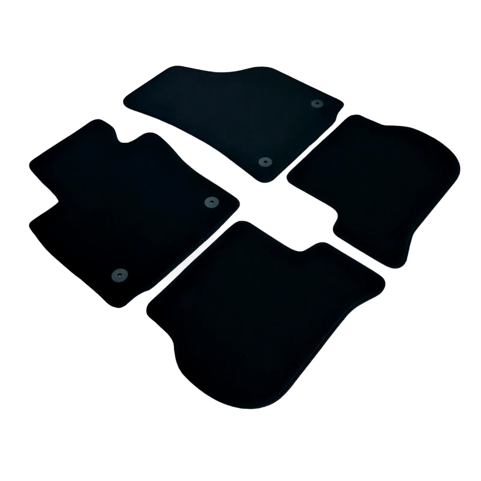 Car Floor Mats Velour For Seat Leon MK2 Waterproof Black Carpet Rugs Auto Liners