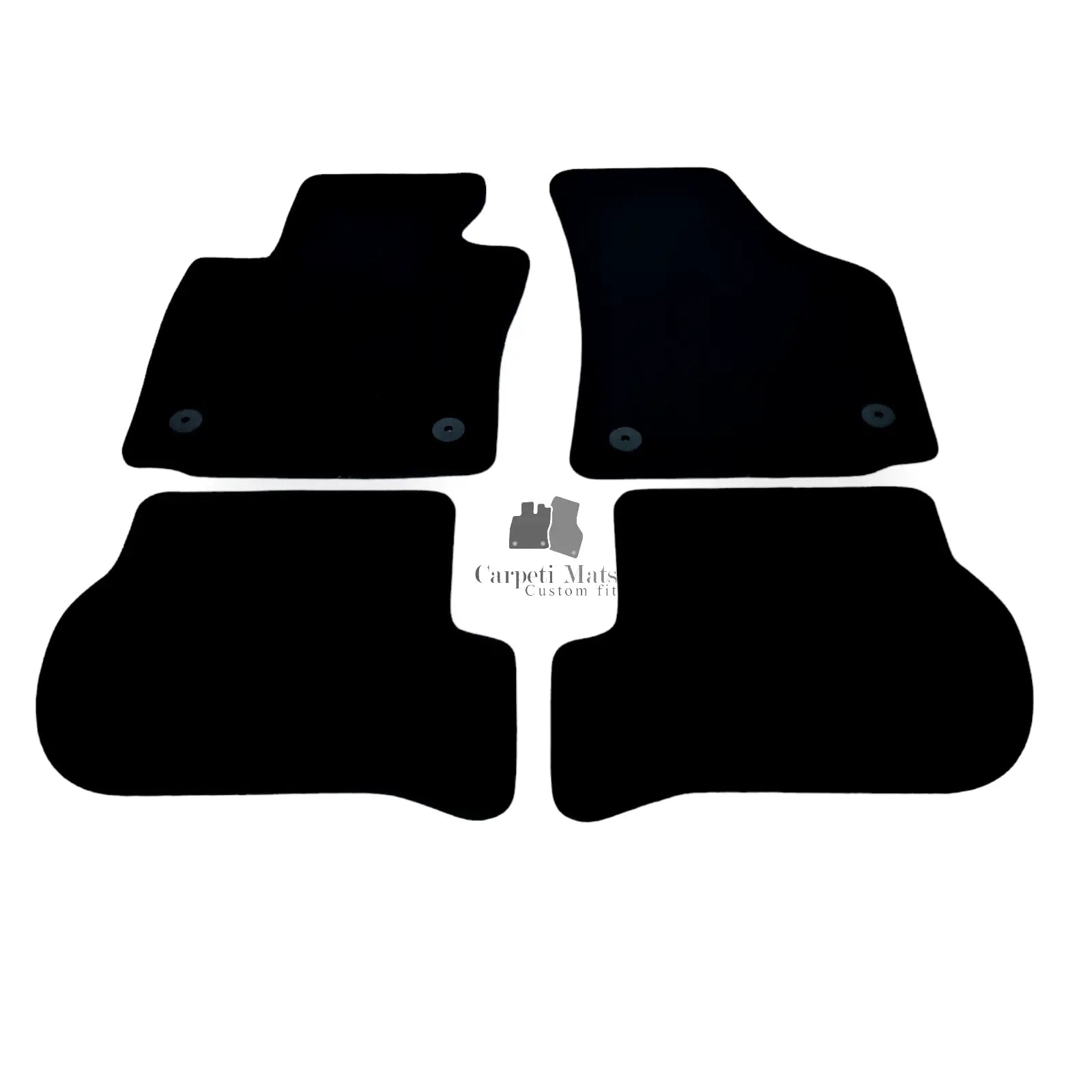 Car Floor Mats Velour For Seat Leon MK2 Waterproof Black Carpet Rugs Auto Liners