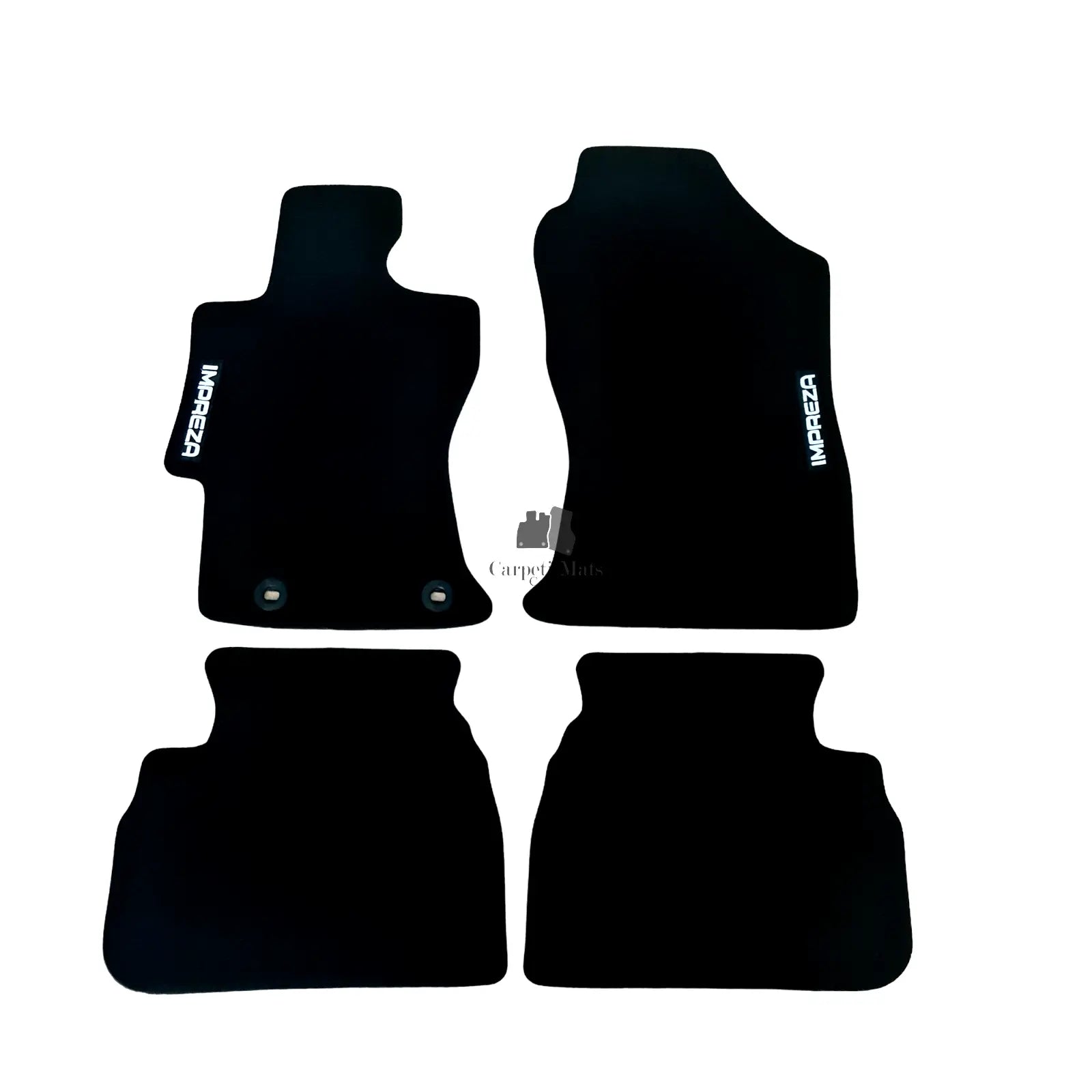 Car Floor Mats Velour For Subaru Impreza Waterproof Black Carpet Auto Liners New
