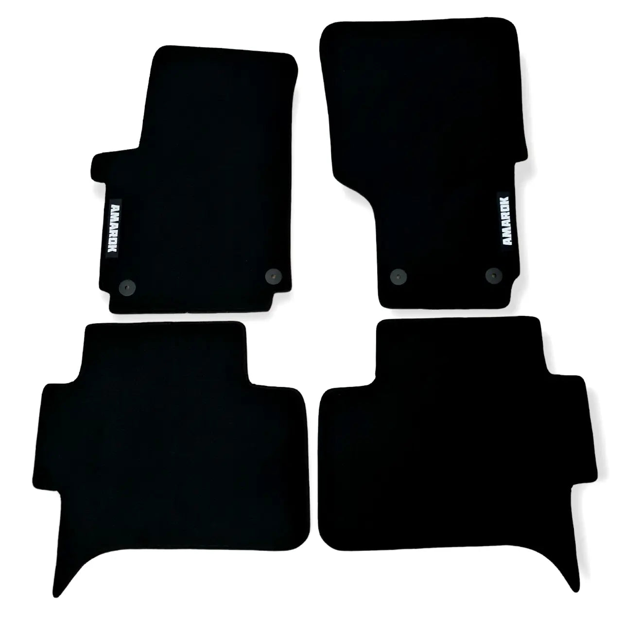 Car Floor Mats Velour For VW Amarok Waterproof Black Rugs Carpet Auto Liners New