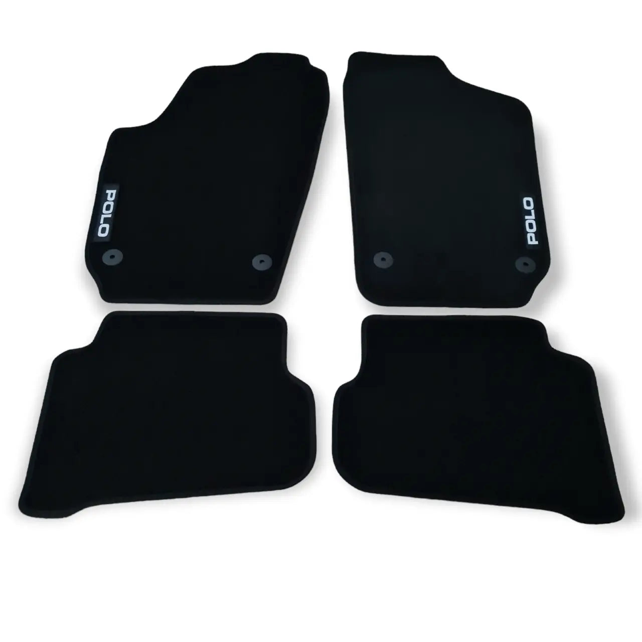 Car Floor Mats Velour For VW Polo Auto Liners Waterproof Black Carpet Rugs New