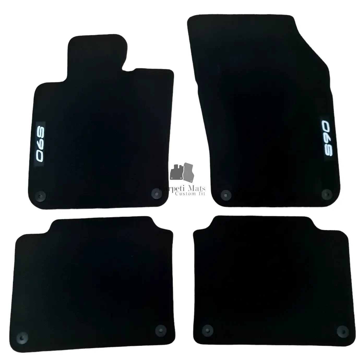 Car Floor Mats Velour For Volvo S90 Waterproof Black Carpet Rugs Auto Liners New