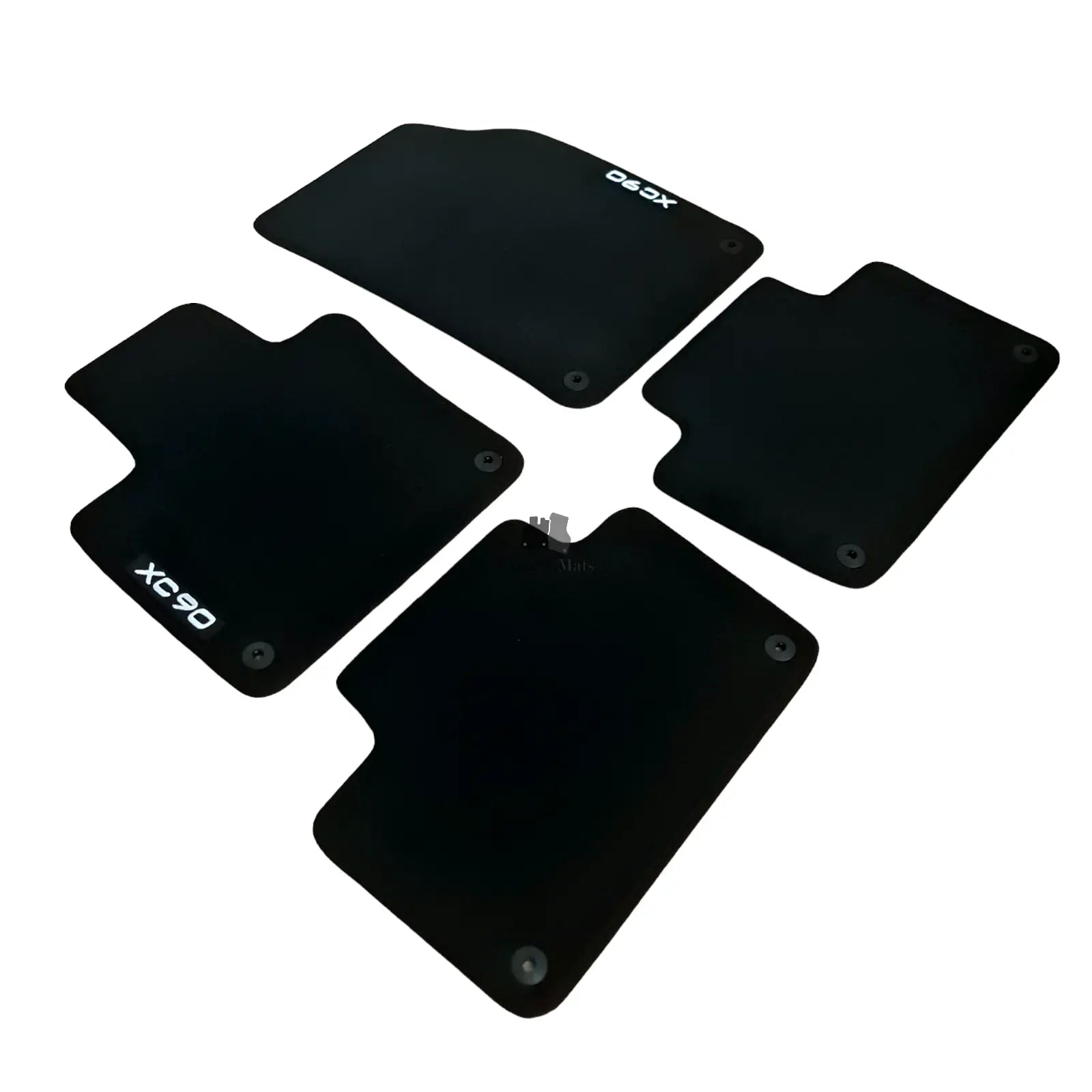 Car Floor Mats Velour For Volvo XC90 Waterproof Black Carpet Rugs Auto Liners