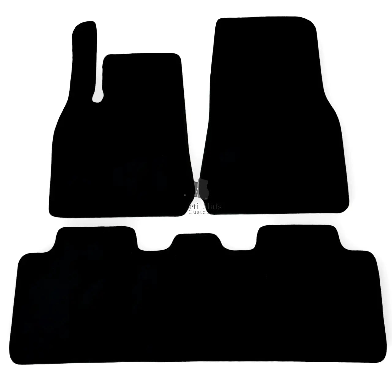 Car Floor Mats Velour for Tesla Model Y Waterproof Black Carpet Auto Liners New