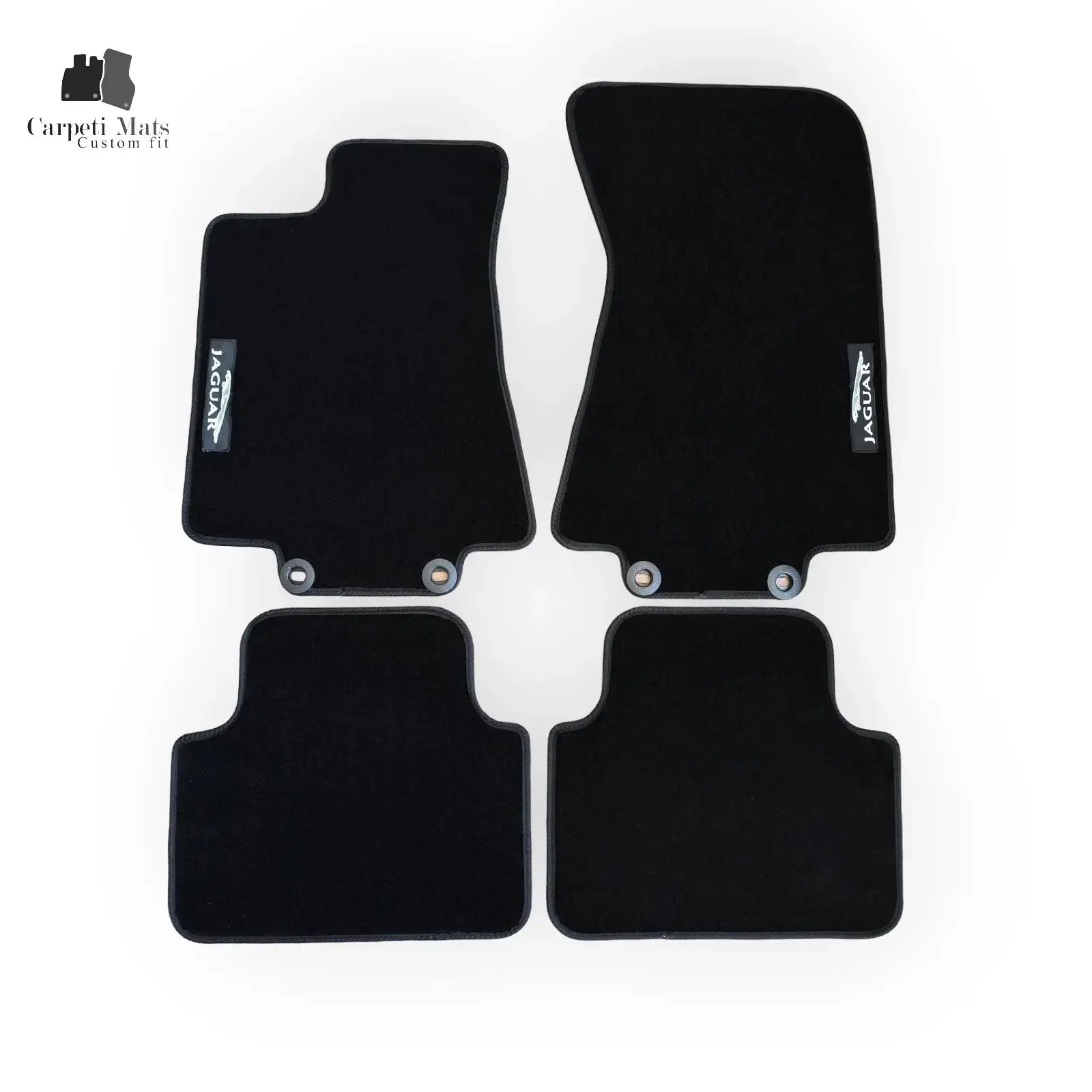 Tapis De Sol Velours Noir Pour Jaguar X-Type (2001-2009) - Set De 4, Haute Qualité