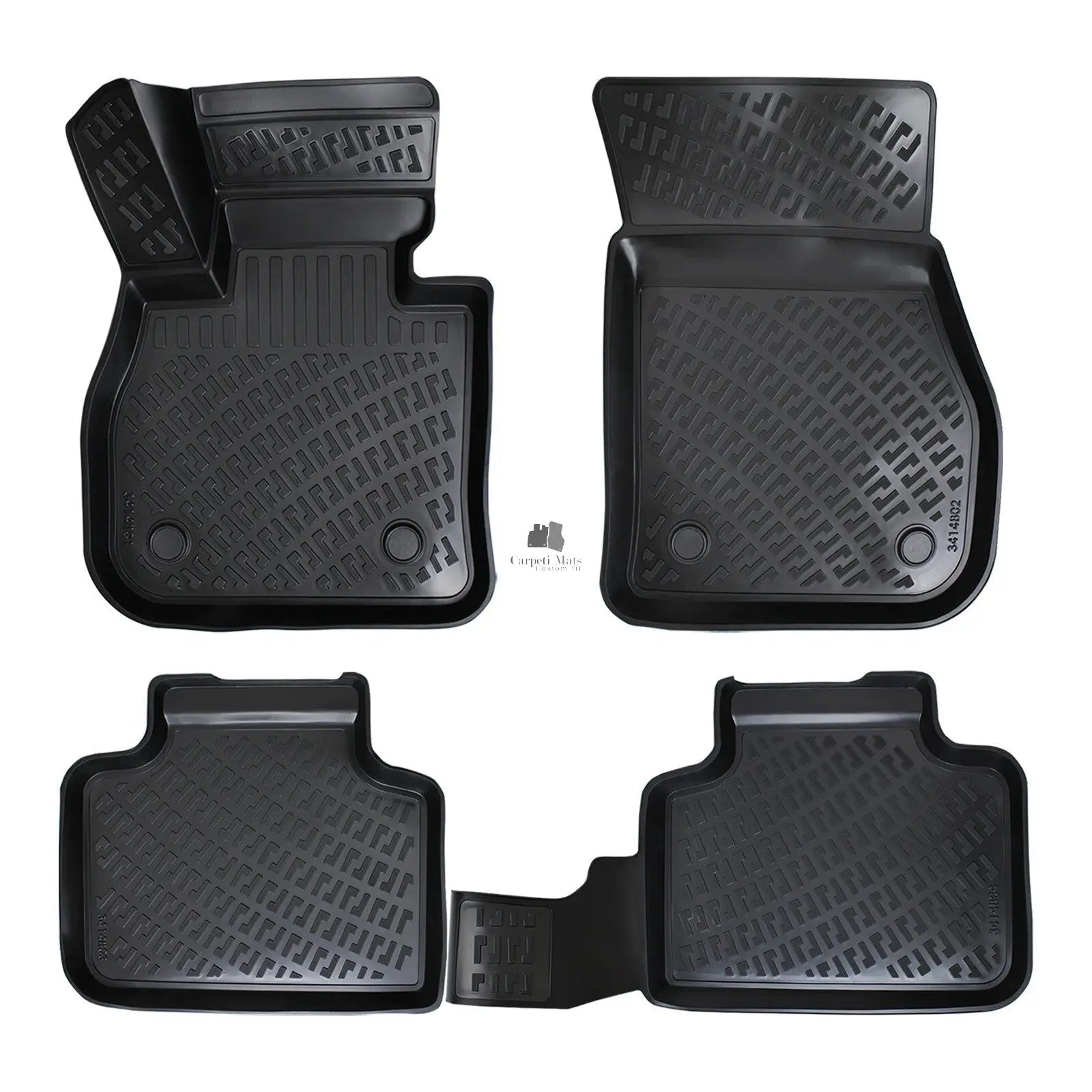 Floor Mats Liners For BMW X1 F48 2016-2022 All Weather Heavy Duty 3D Car Rugs