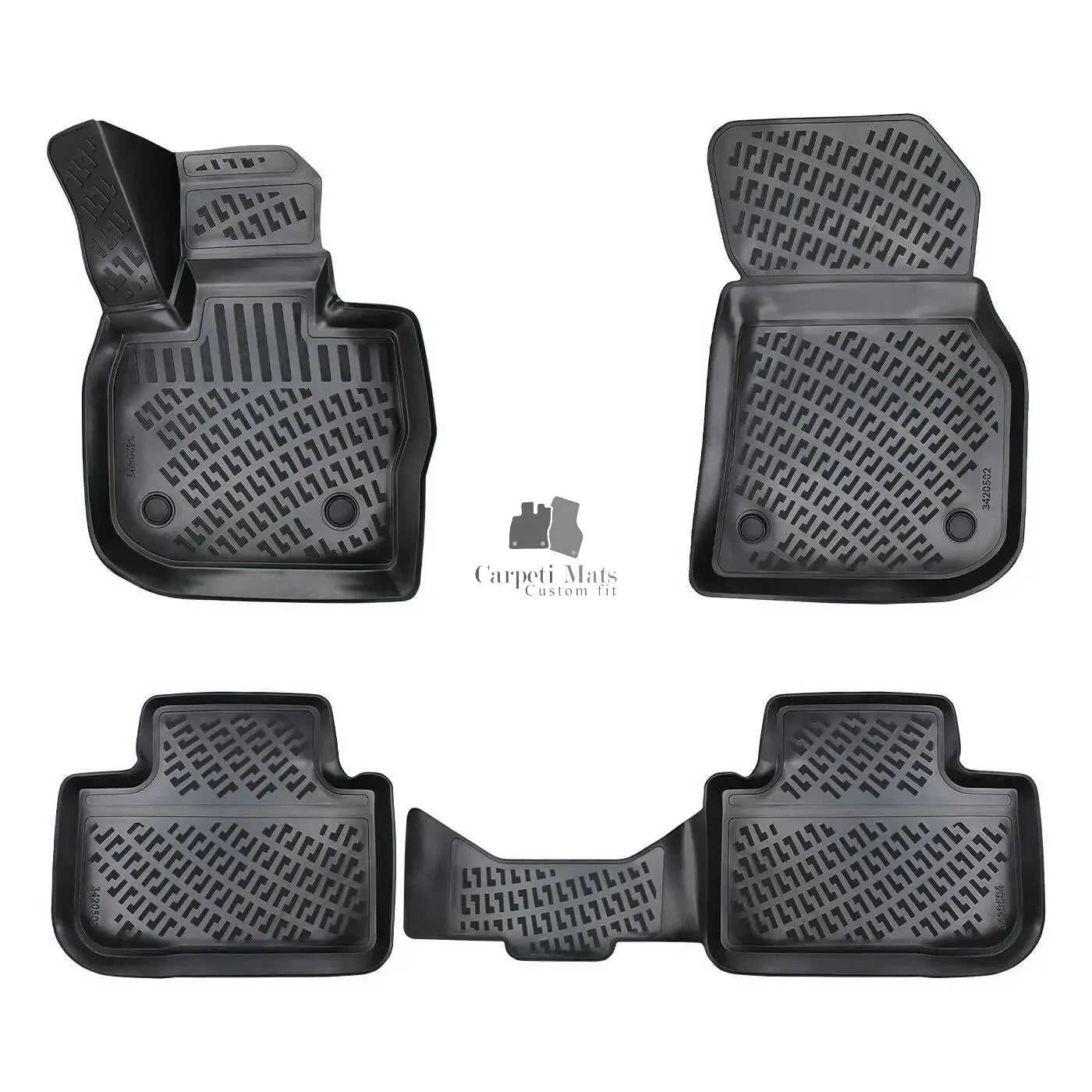 Floor Mats Liners For BMW iX3 G08 2020-2025 All Weather Heavy Duty 3D Car Rugs