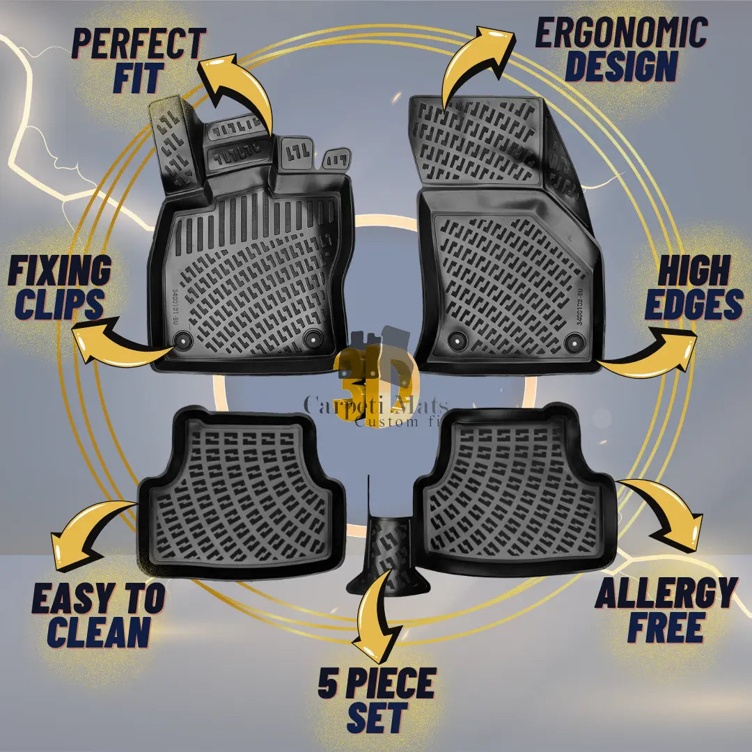 Floor Mats Liners For Chevrolet Lacetti 2008-2016 All Weather Heavy Duty 3d Rugs