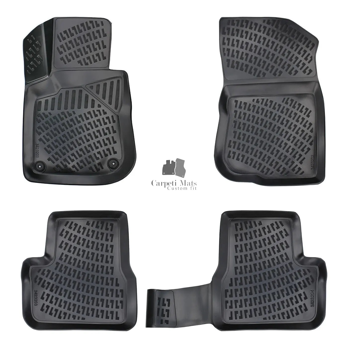 Floor Mats Liners For Citroen C3 2002-2009 All Weather Heavy Duty 3D Car Rugs