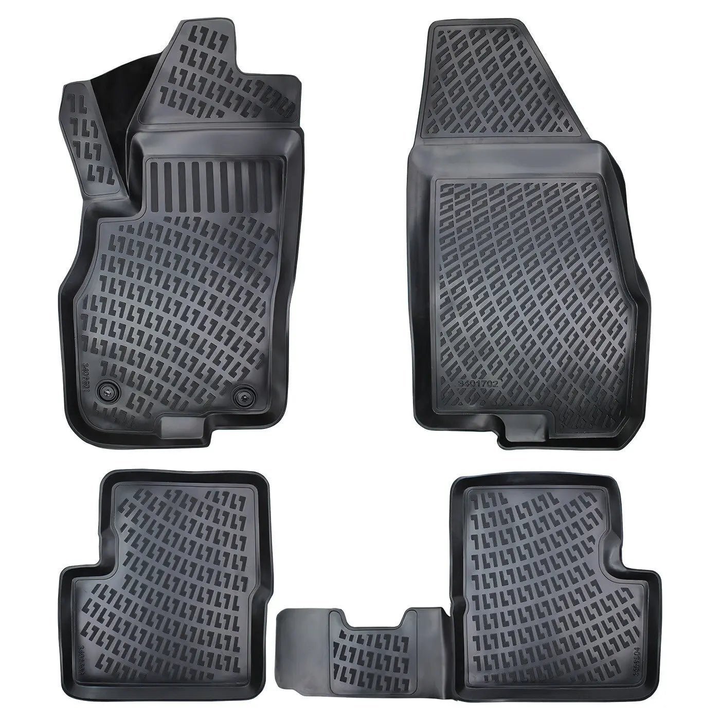 Floor Mats Liners For Fiat Punto 2005-2015 All Weather Heavy Duty 3d Car Rugs