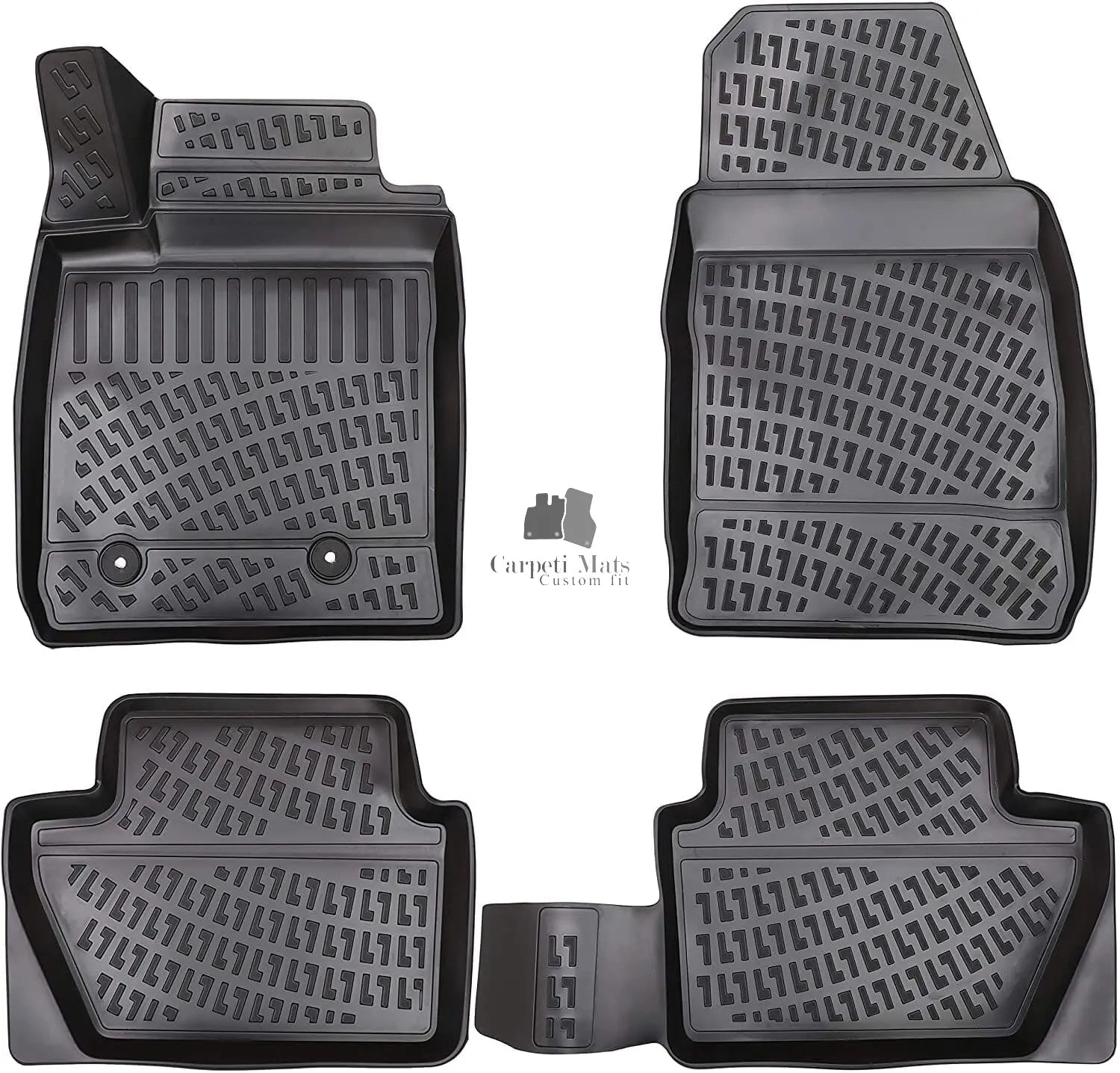 Floor Mats Liners For Ford Ecosport 2012-2023 All Weather Heavy Duty 3D Car Rugs