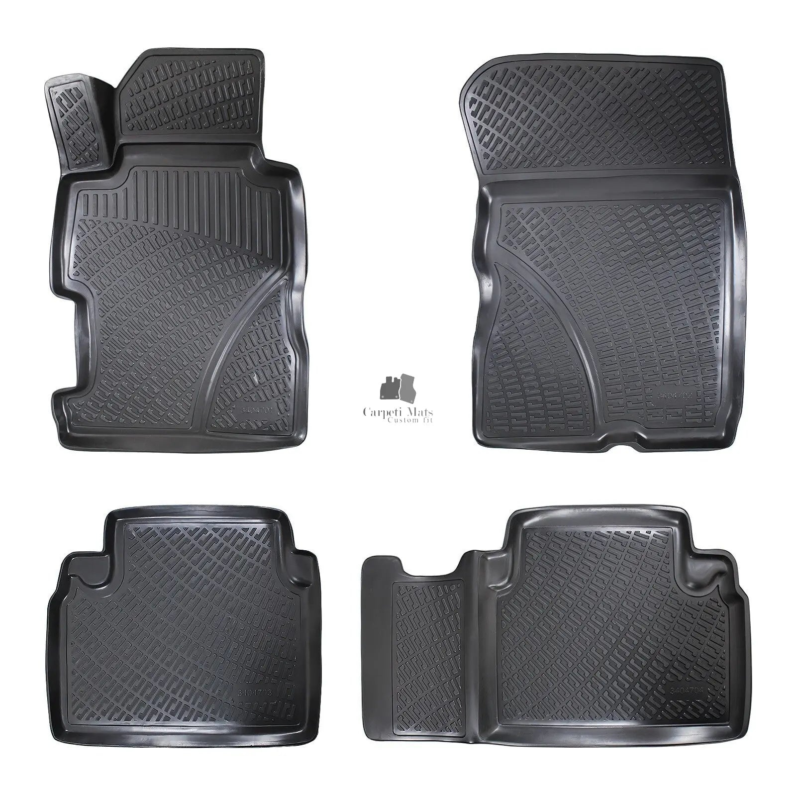 Floor Mats Liners For Honda Civic Sedan 2006-2011 All Weather Heavy Duty 3D Rugs