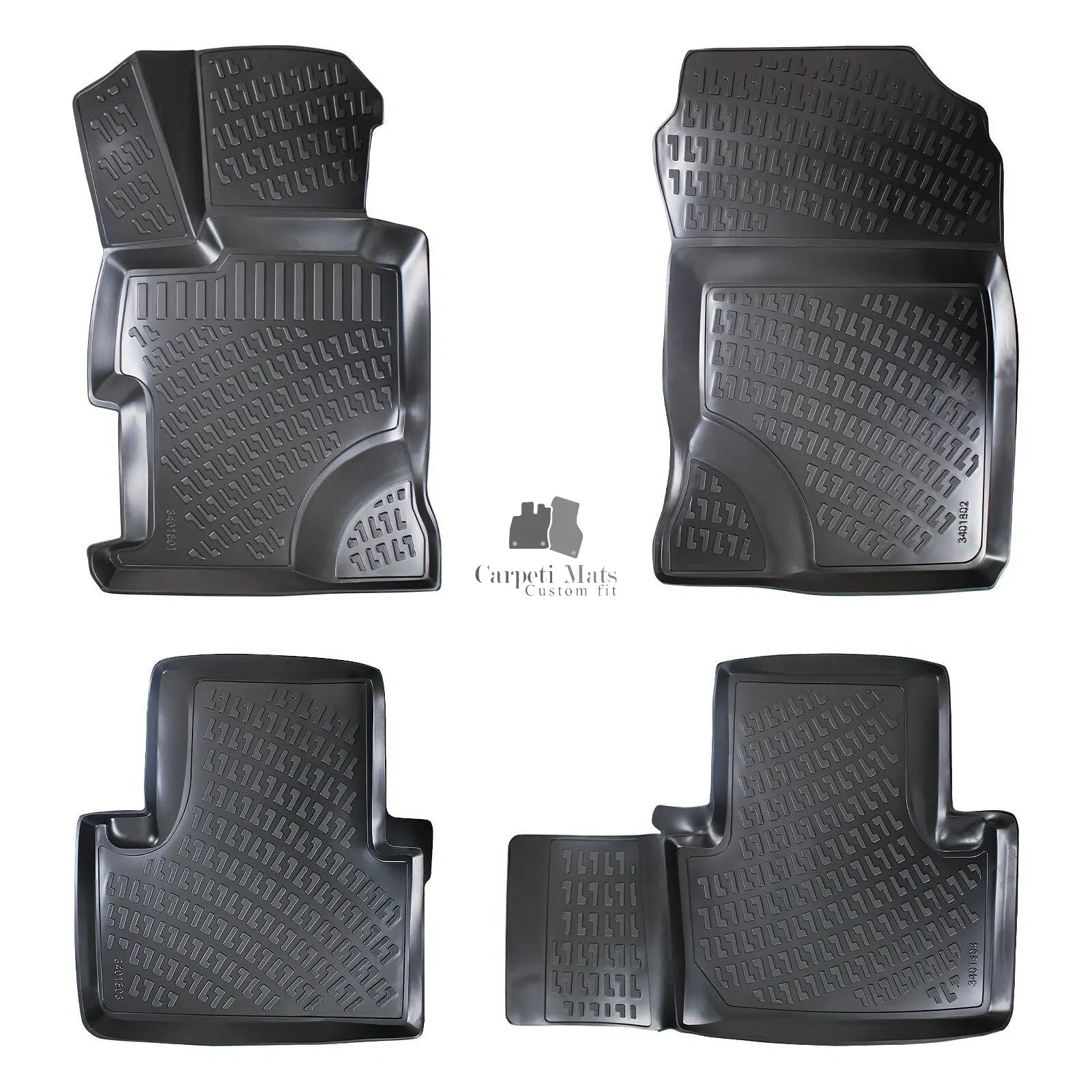 Floor Mats Liners For Honda Civic Sedan 2012-2016 All Weather Heavy Duty 3D Rugs