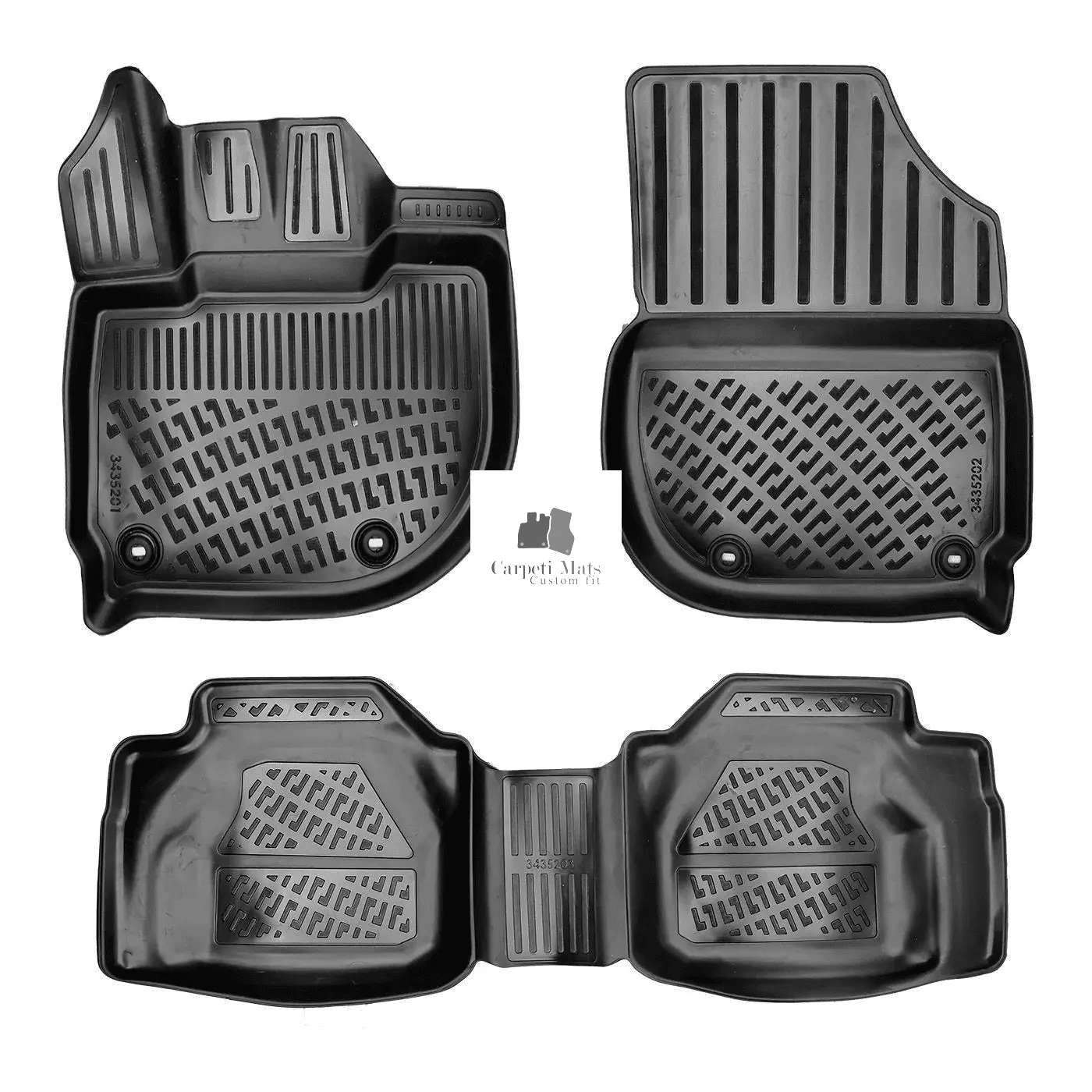Floor Mats Liners For Honda Jazz 2020-2025 All Weather Heavy Duty 3D Car Rugs