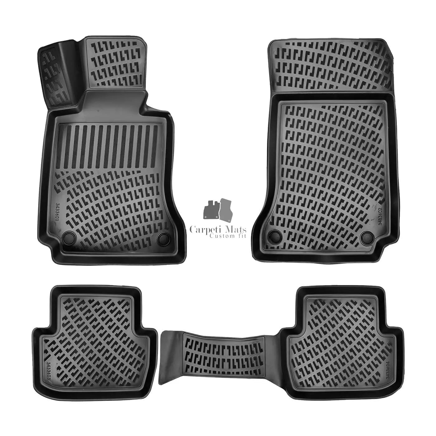 Floor Mats Liners For Mercedes E-Class Coupe 2009-2017 All Weather Heavy Duty