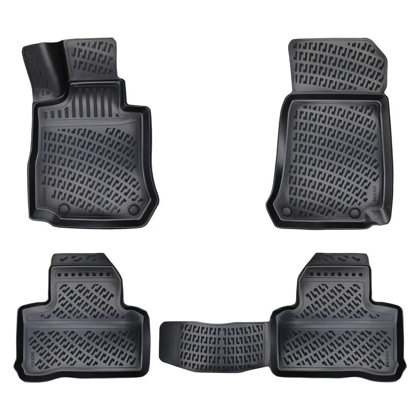 Floor Mats Liners For Mercedes GLC Coupe 2015-2022 All Weather Heavy Duty 3D Rug