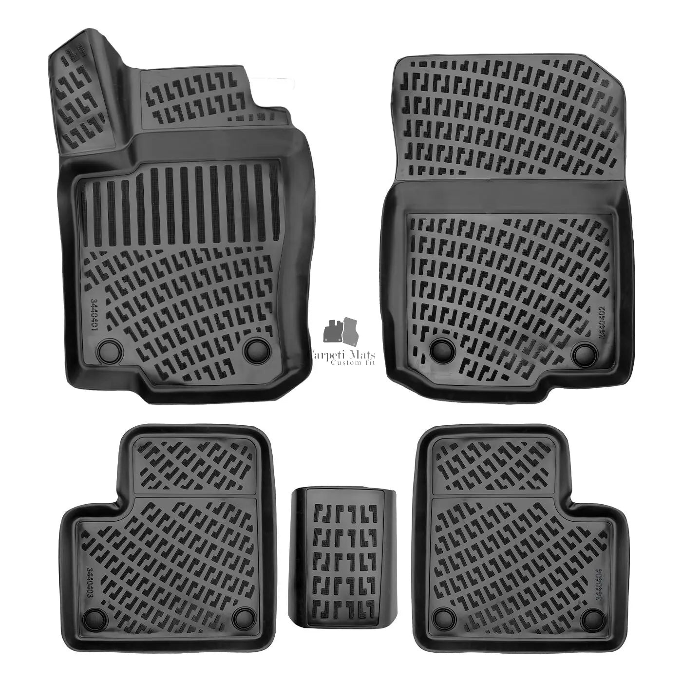 Floor Mats Liners For Mercedes GLS X166 2016-2019 All Weather Heavy Duty Car Rug