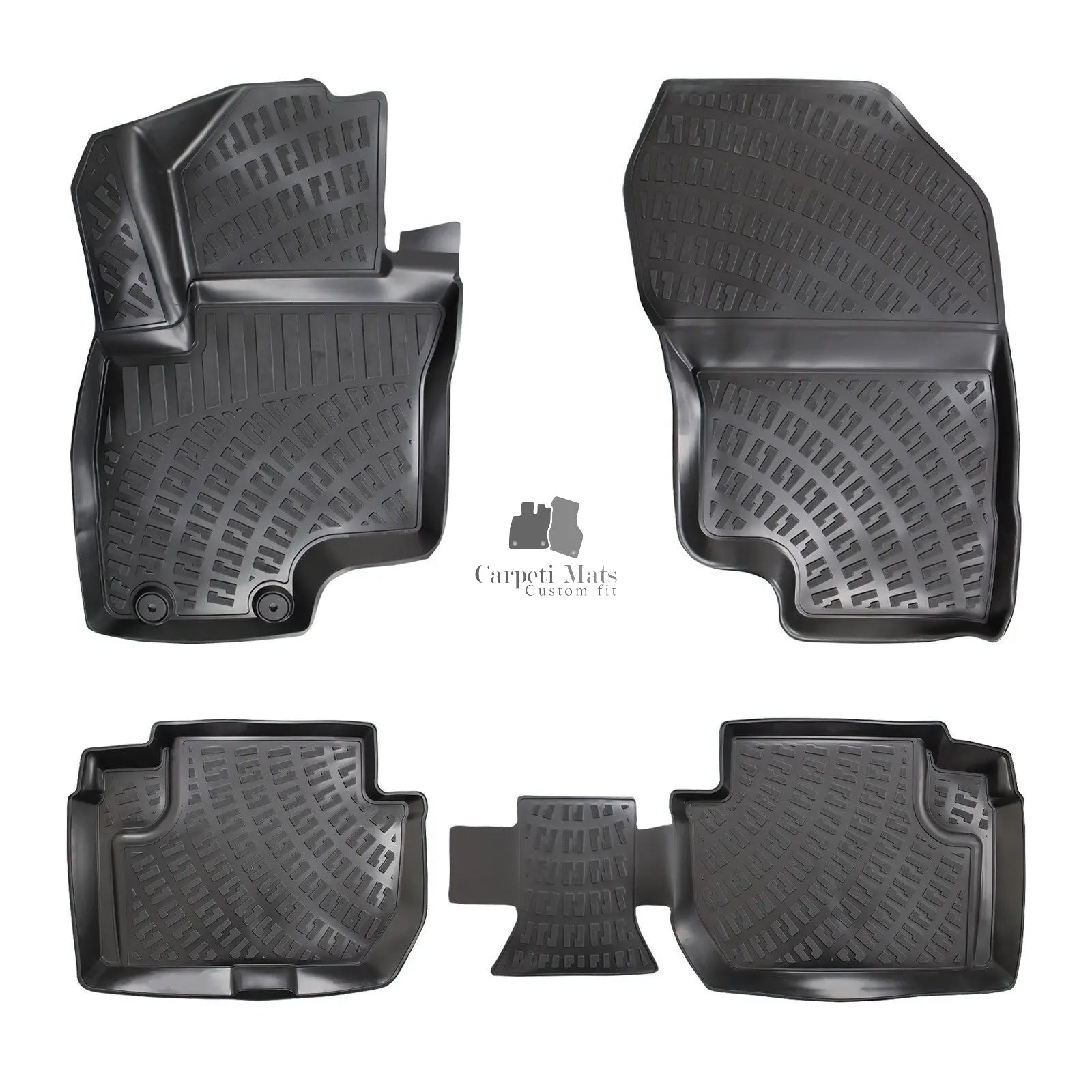 Floor Mats Liners For Mitsubishi Outlander 2010-2012 All Weather Heavy Duty Rugs