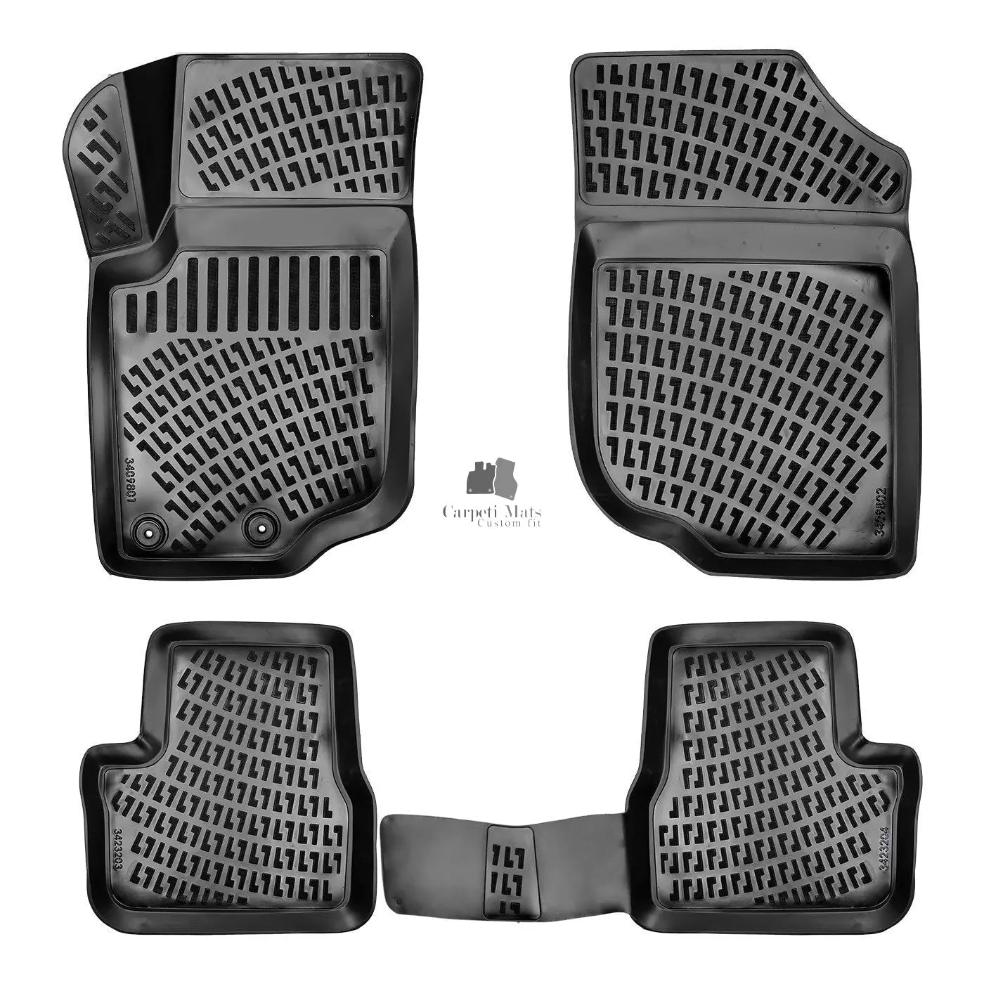Floor Mats Liners For Peugeot 207 2006-2014 All Weather Heavy Duty 3D Car Rugs