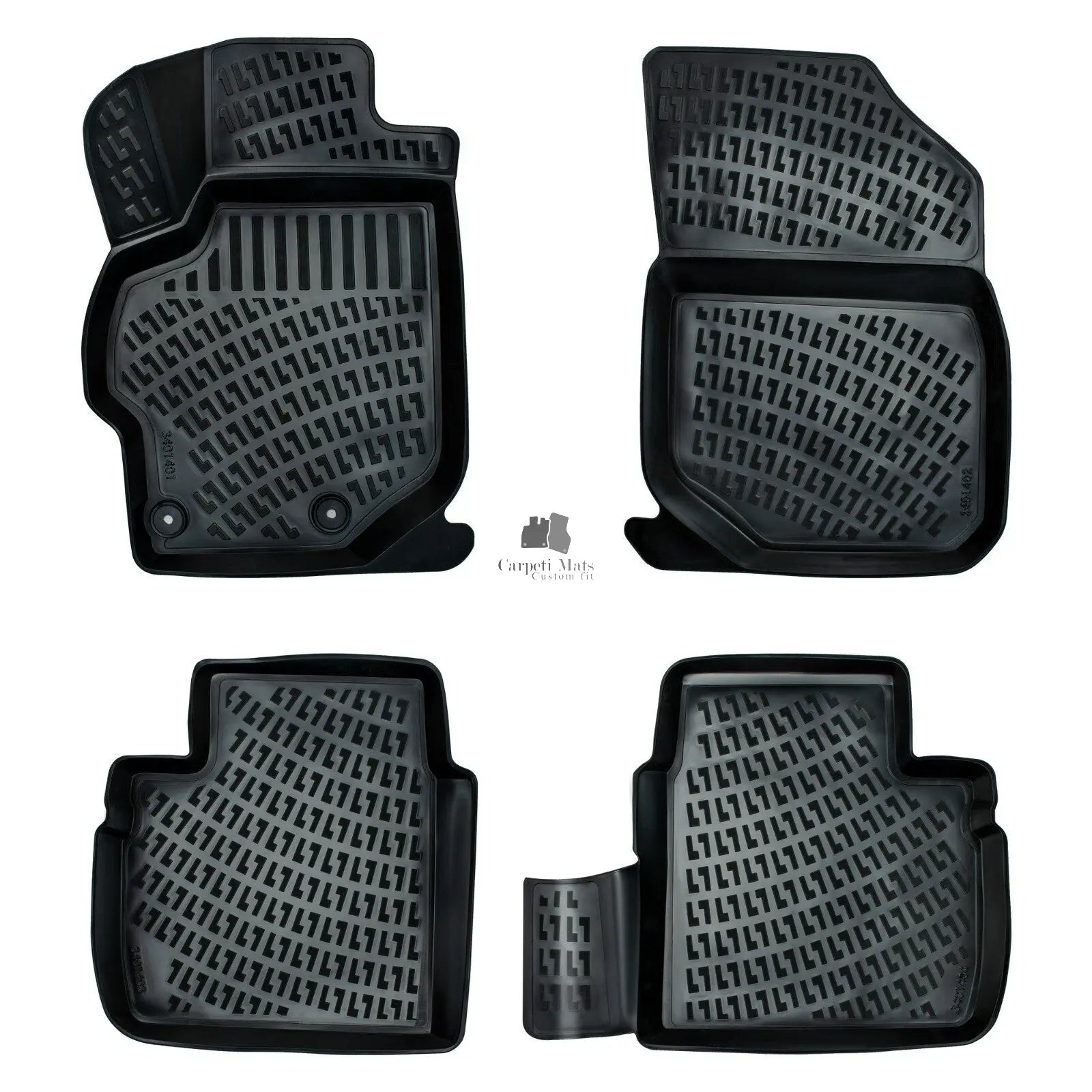 Floor Mats Liners For Peugeot 301 2012-2024 All Weather Heavy Duty 3D Car Rugs