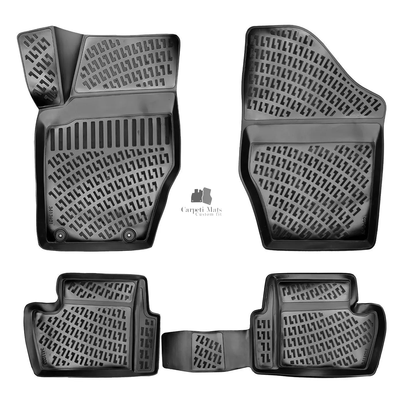 Floor Mats Liners For Peugeot 307 2001-2010 All Weather Heavy Duty 3D Car Rugs