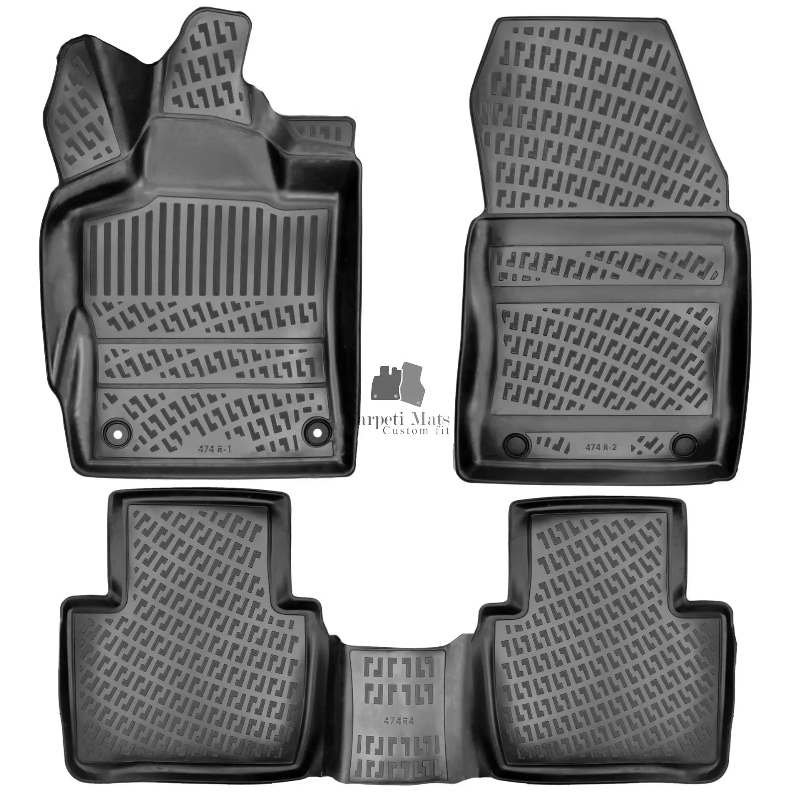 Floor Mats Liners For Peugeot 408 2023-2025 All Weather Heavy Duty 3D Car Rugs