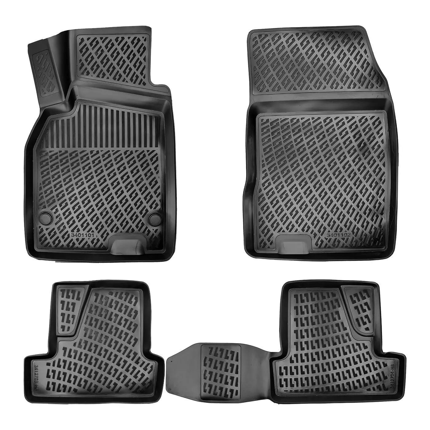 Floor Mats Liners For Renault Megane 2010-2016 All Weather Heavy Duty Car Rugs