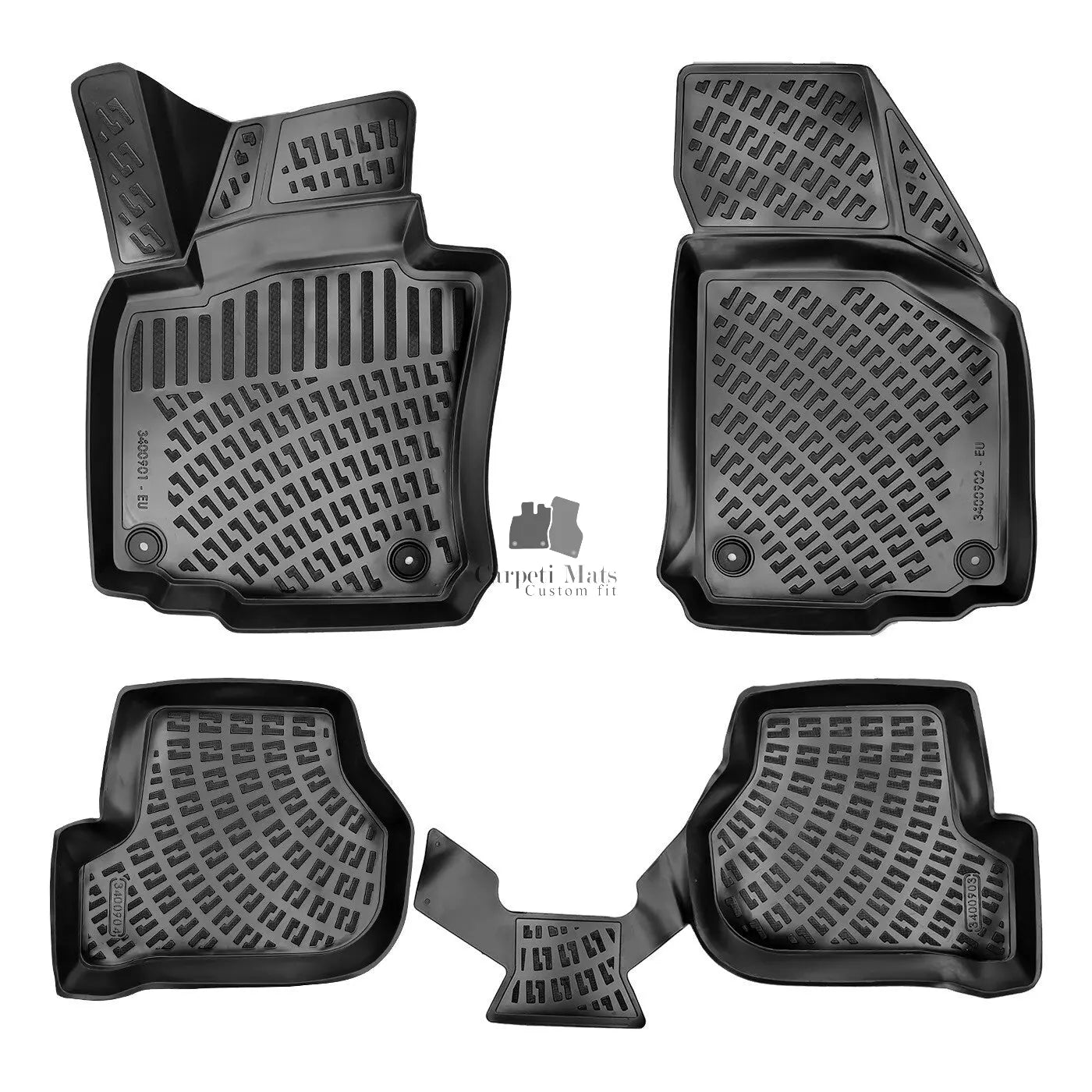 Floor Mats Liners For Skoda Octavia 2004-2012 All Weather Heavy Duty 3D Car Rugs