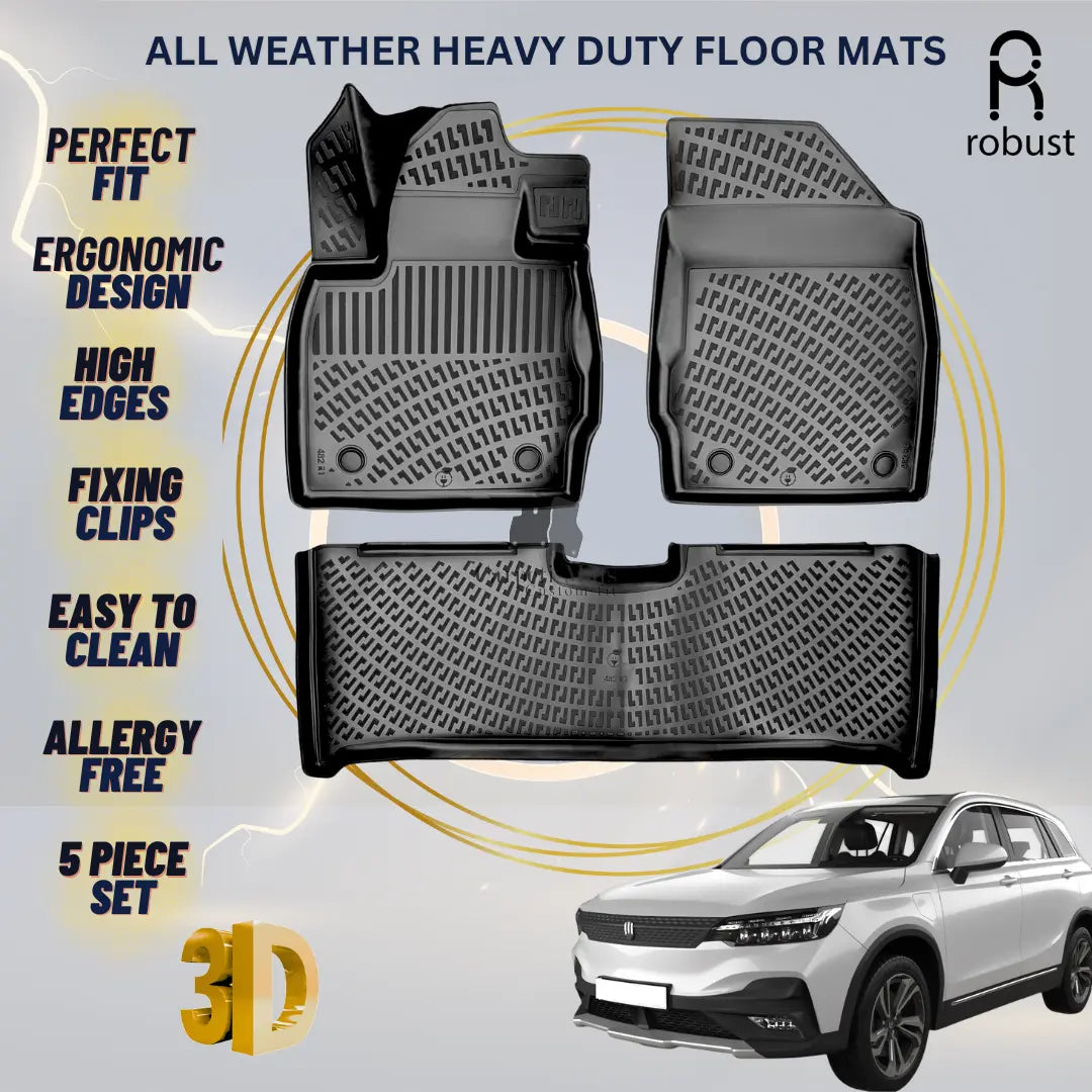 Floor Mats Liners For Skywell ET5 2021-2025 All Weather Heavy Duty 3D Car Rugs