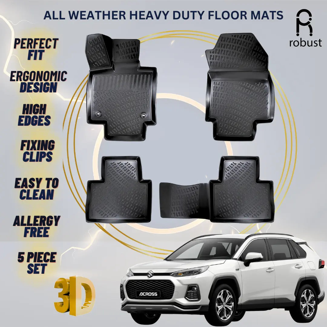 Floor Mats Liners For Suzuki Across 2020-2025 All Weather Heavy Duty 3d Car Rugs