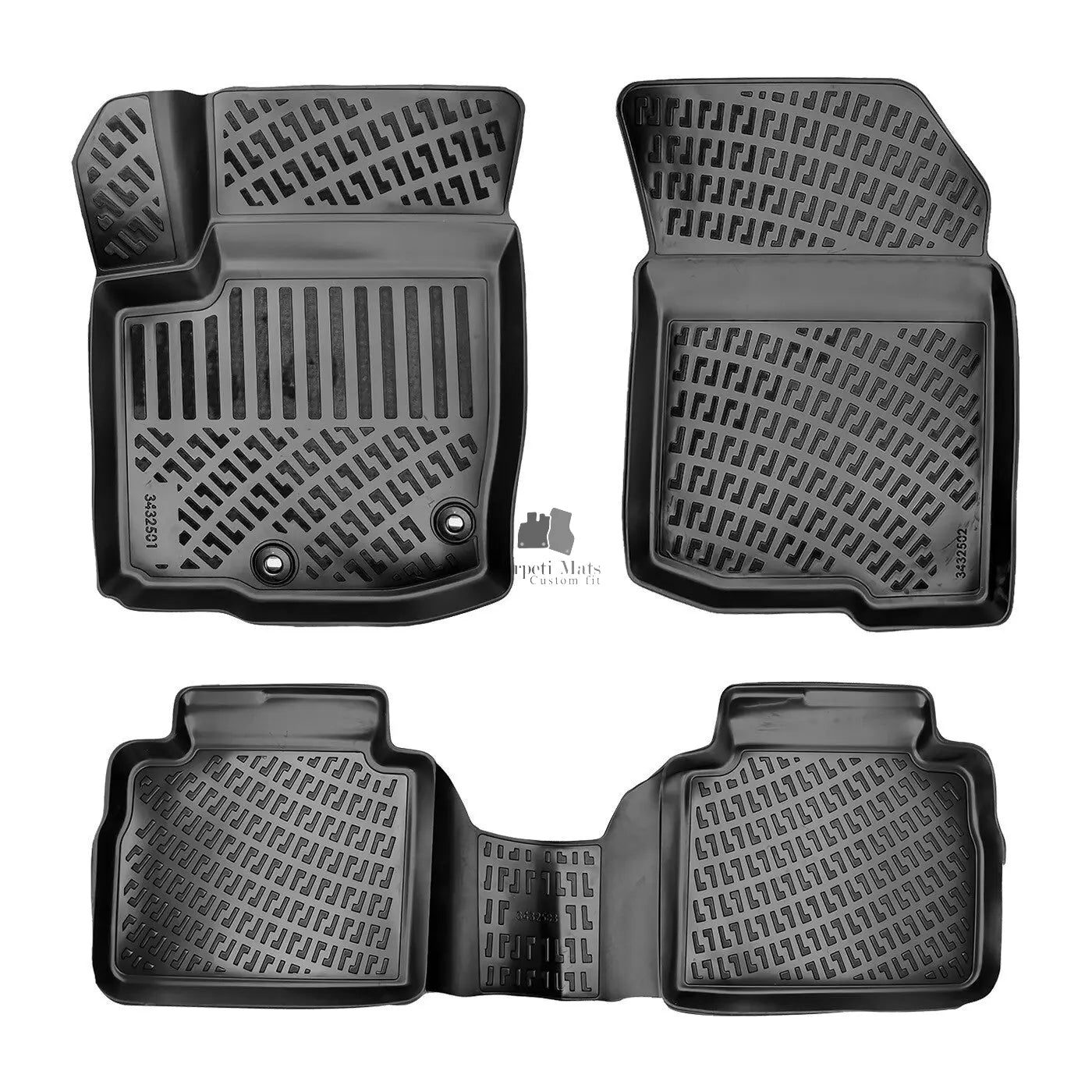 Floor Mats Liners For Suzuki SX4 2021-2025 All Weather Heavy Duty 3D Car Rugs
